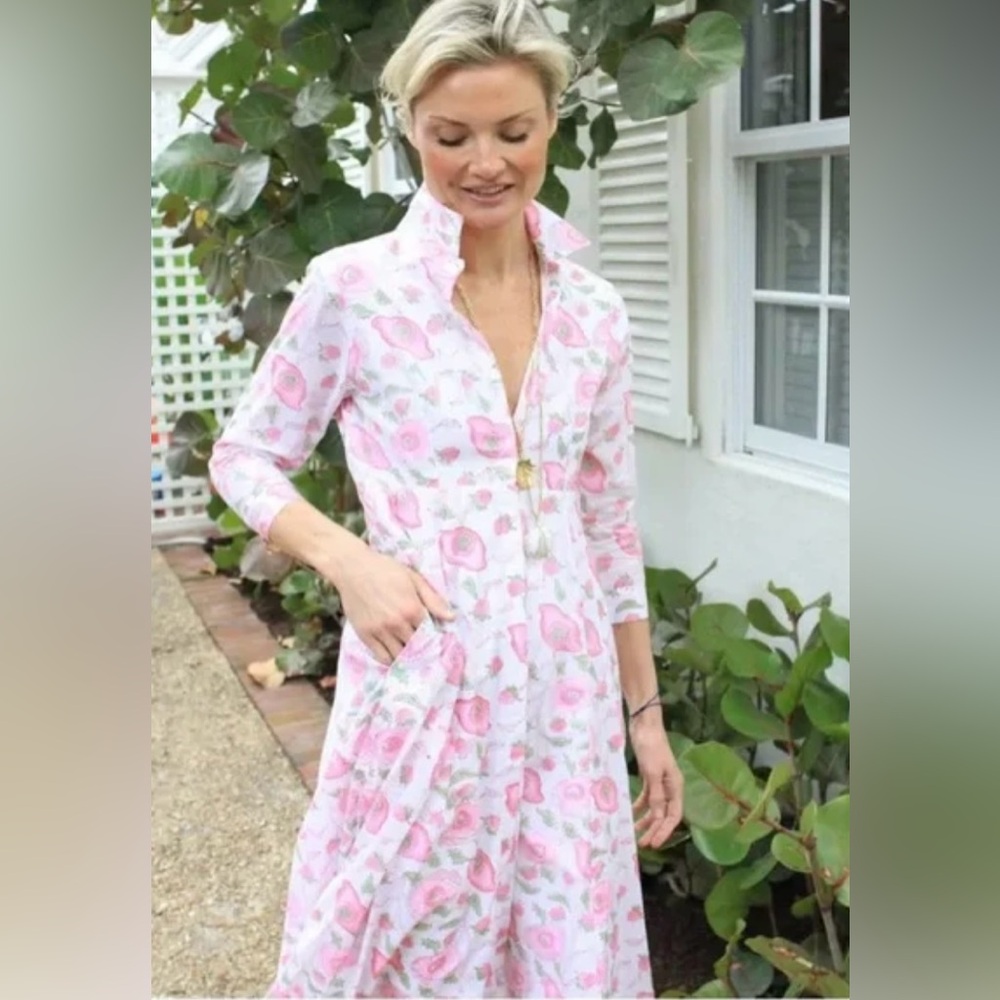 Julia Amory Shirt Dress Petal Buttercup - Excellent Condition